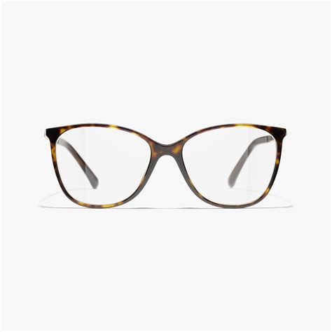 Square Eyeglasses Metal & Calfskin Dark Tortoise 